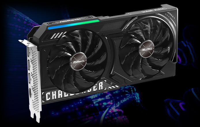 Placa De Vídeo ASRock Intel Arc B580 Challenger OC, 12GB Placa De Vídeo ASRock Intel Arc B580 Challenger OC, 12GB